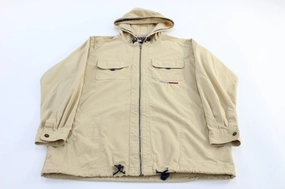 Functional Wear Light Insulation Women's Tommy Hilfiger Cream Hooded Zip Up Jacket