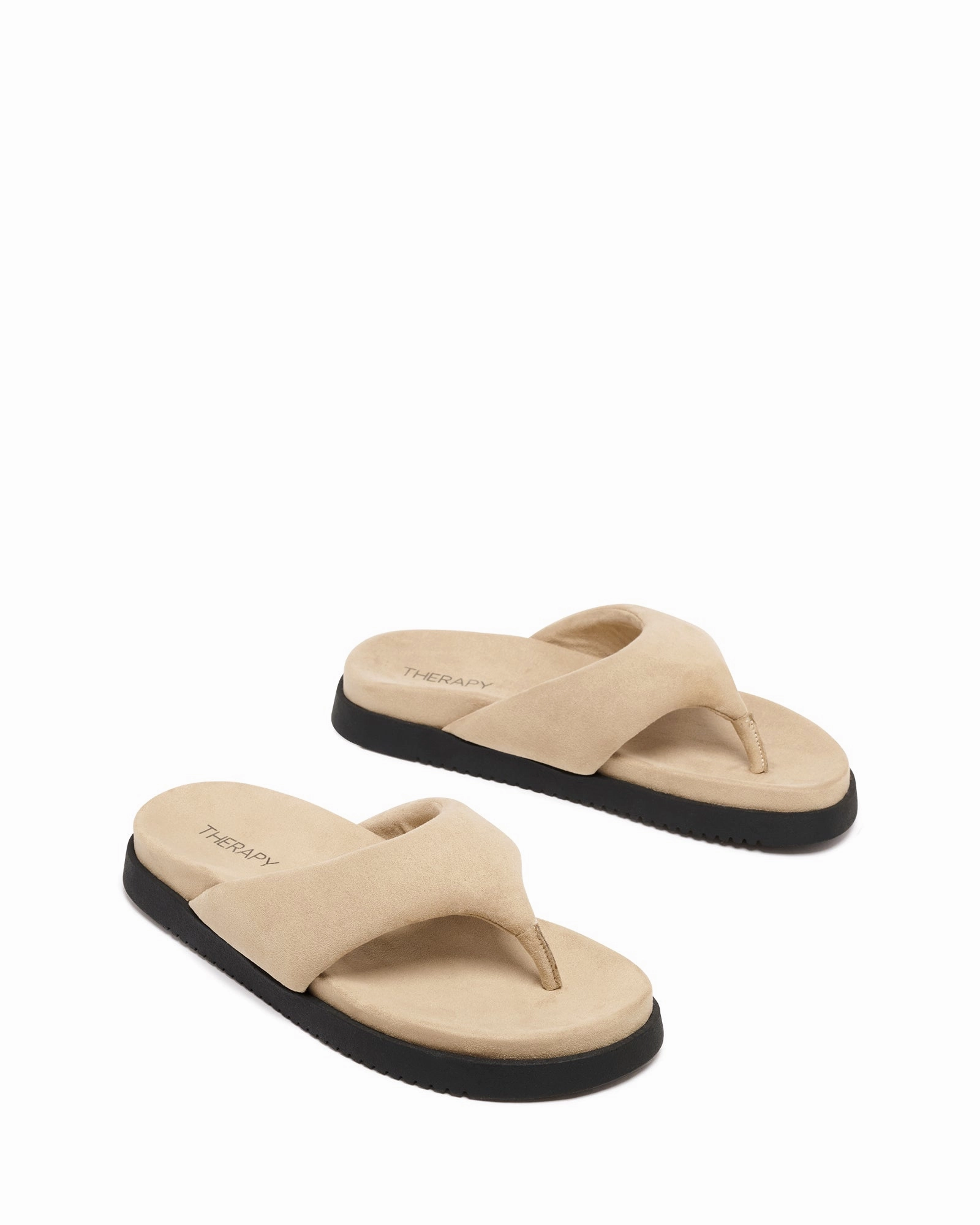 Radar Thong Sandal Cashew Suede Cafe Stop Anti Slip Traction