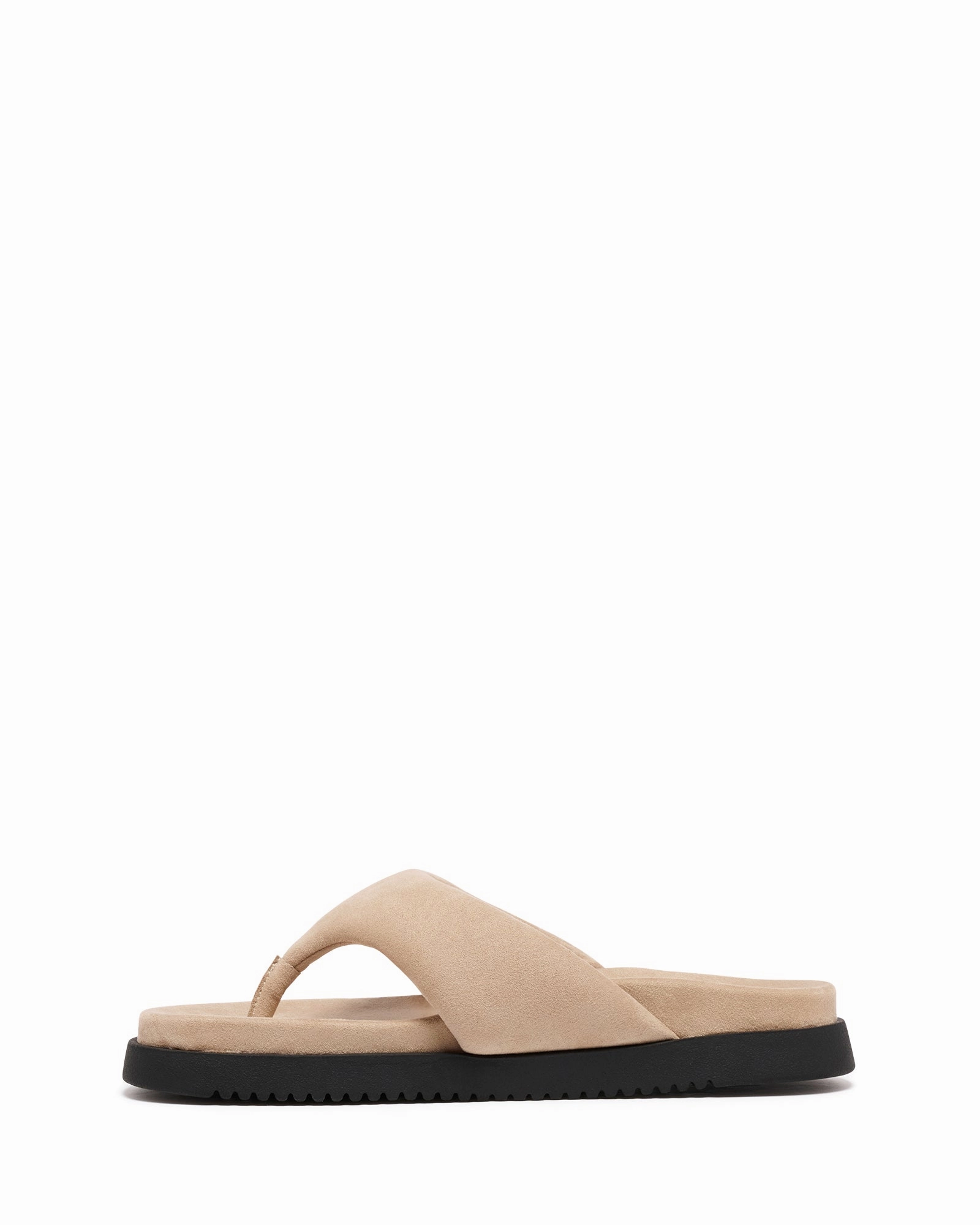 Radar Thong Sandal Cashew Suede Cool Texture