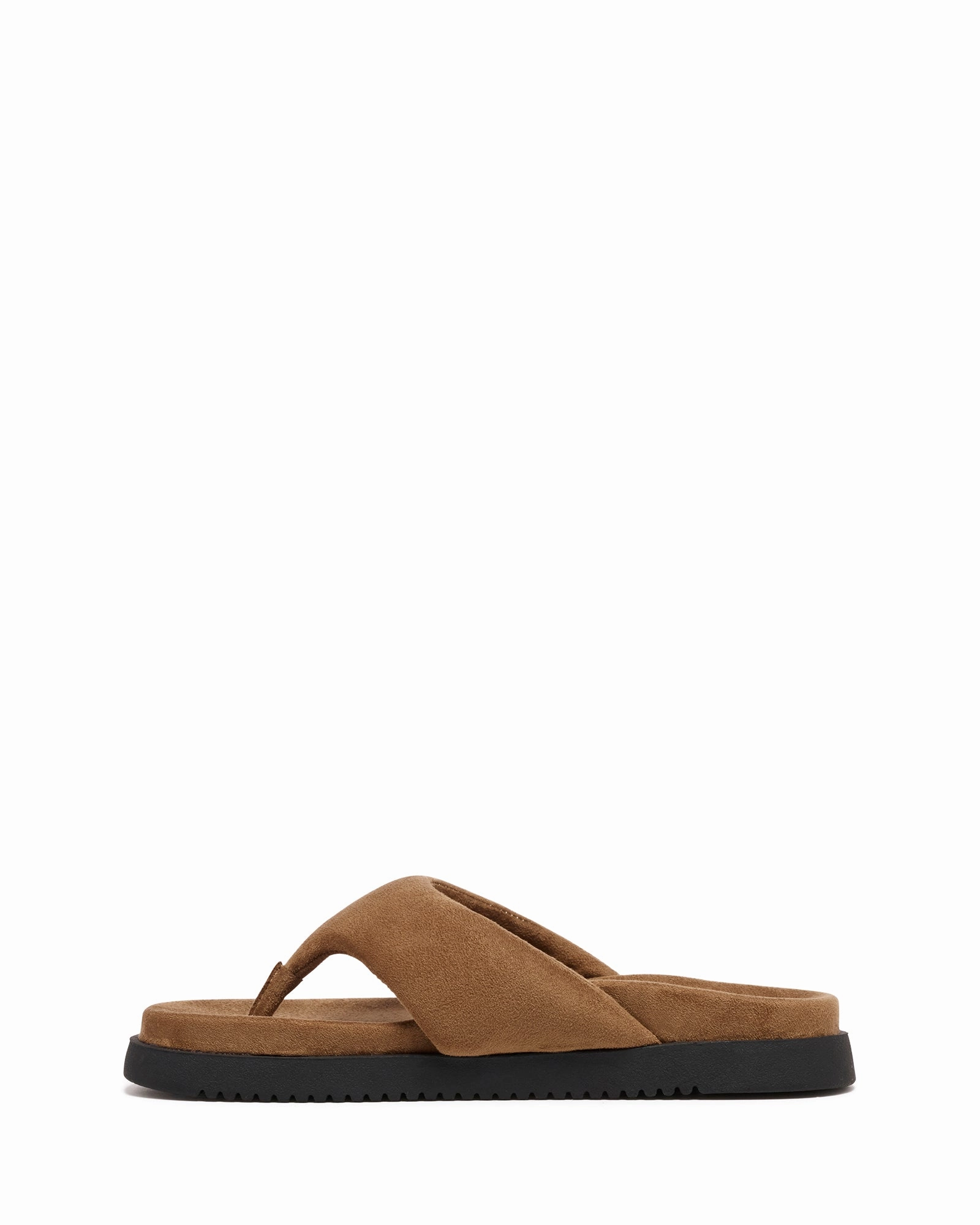 Warm Step Radar Thong Sandal Toffee Suede