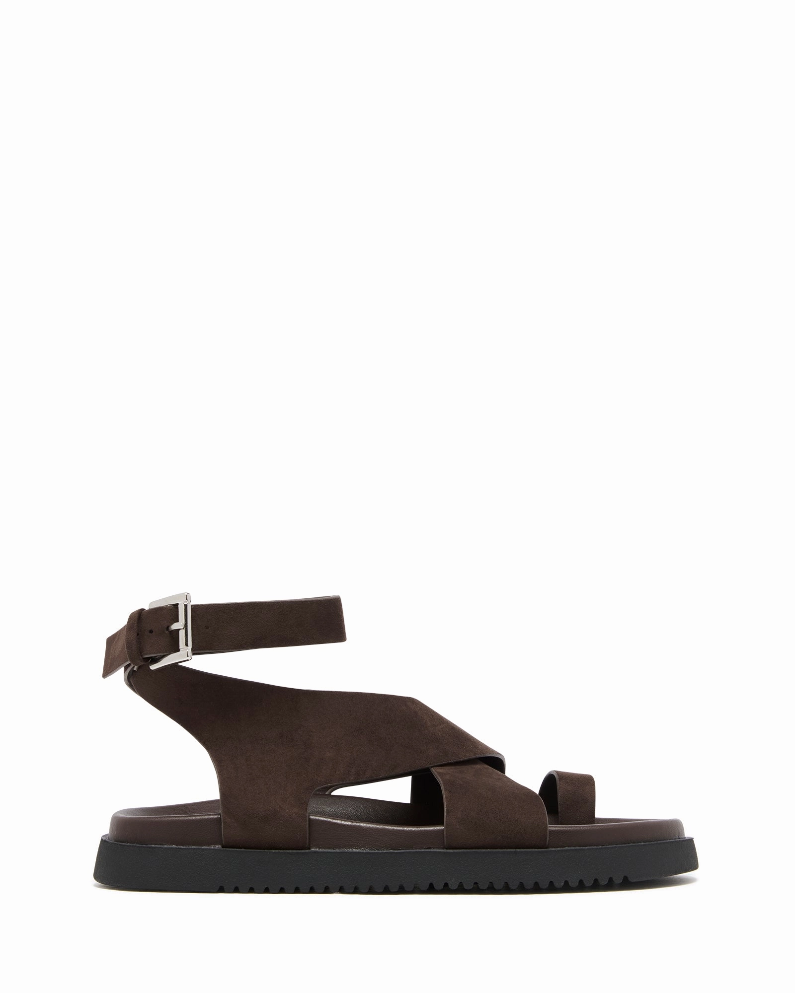 Redeem Sandal Chocolate Suede Travel-Ready Shoes