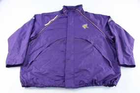 Reebok Embroidered Logo Minnesota Vikings Zip Up Jacket Allow Refined Casual