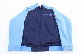 upcycled design Fray Resistant Finish Reebok Embroidered Logo Tennessee Titans Equipment Zip Up Jacket