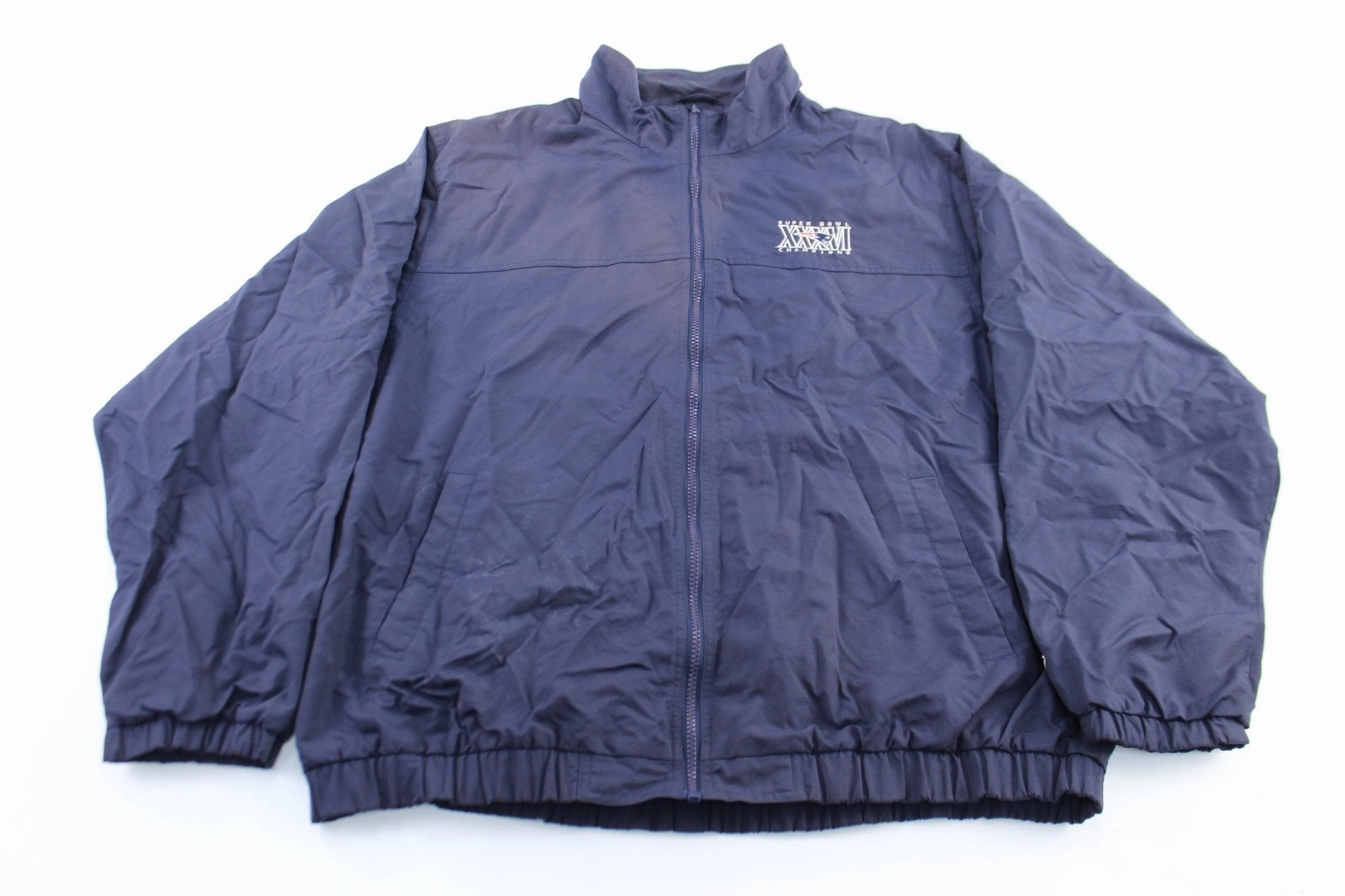 Resistant Shell Reebok Logo New England Patriots Super Bowl Champions Zip Up Jacket