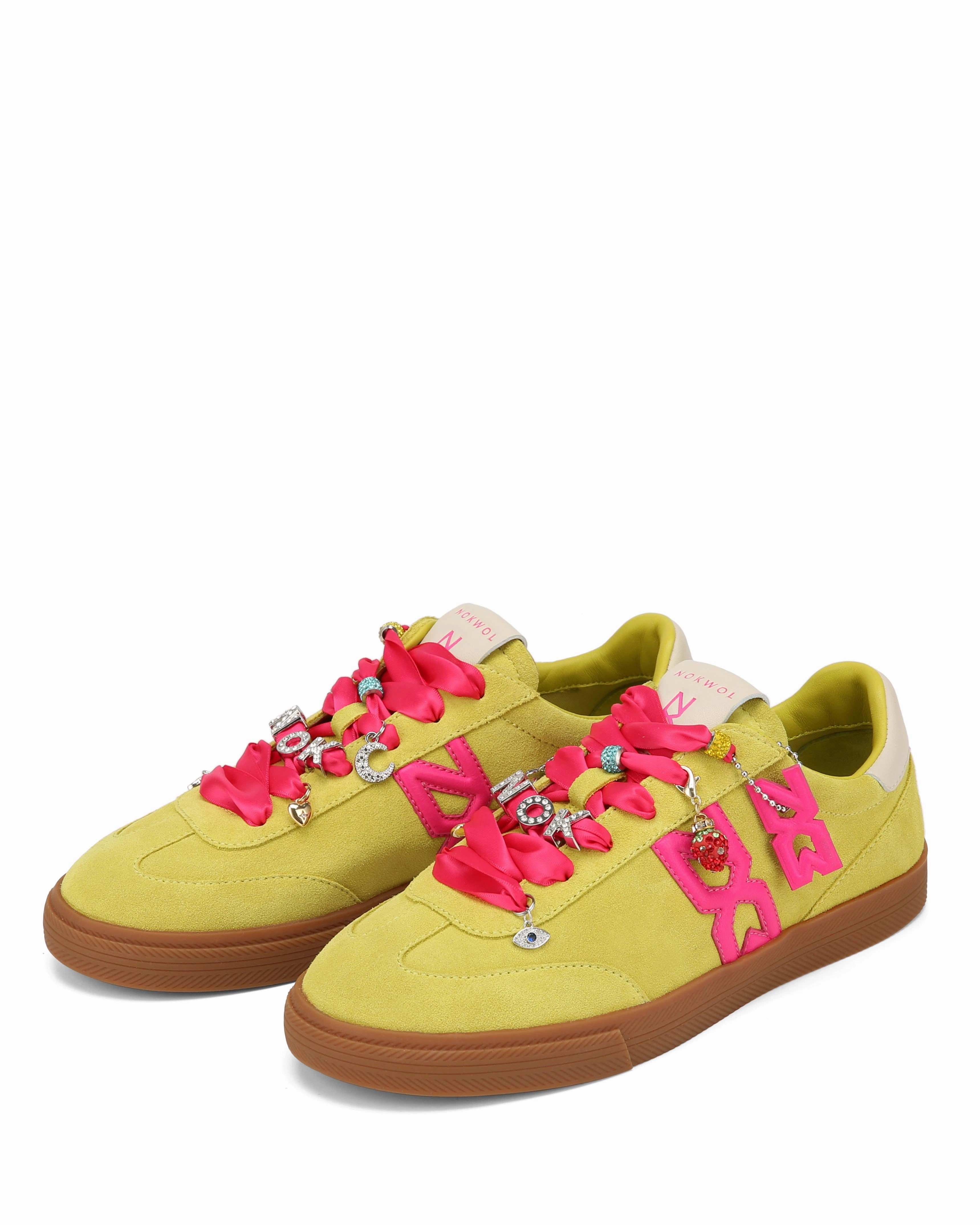 Cosmic Lime Suede Anti Slip Insole