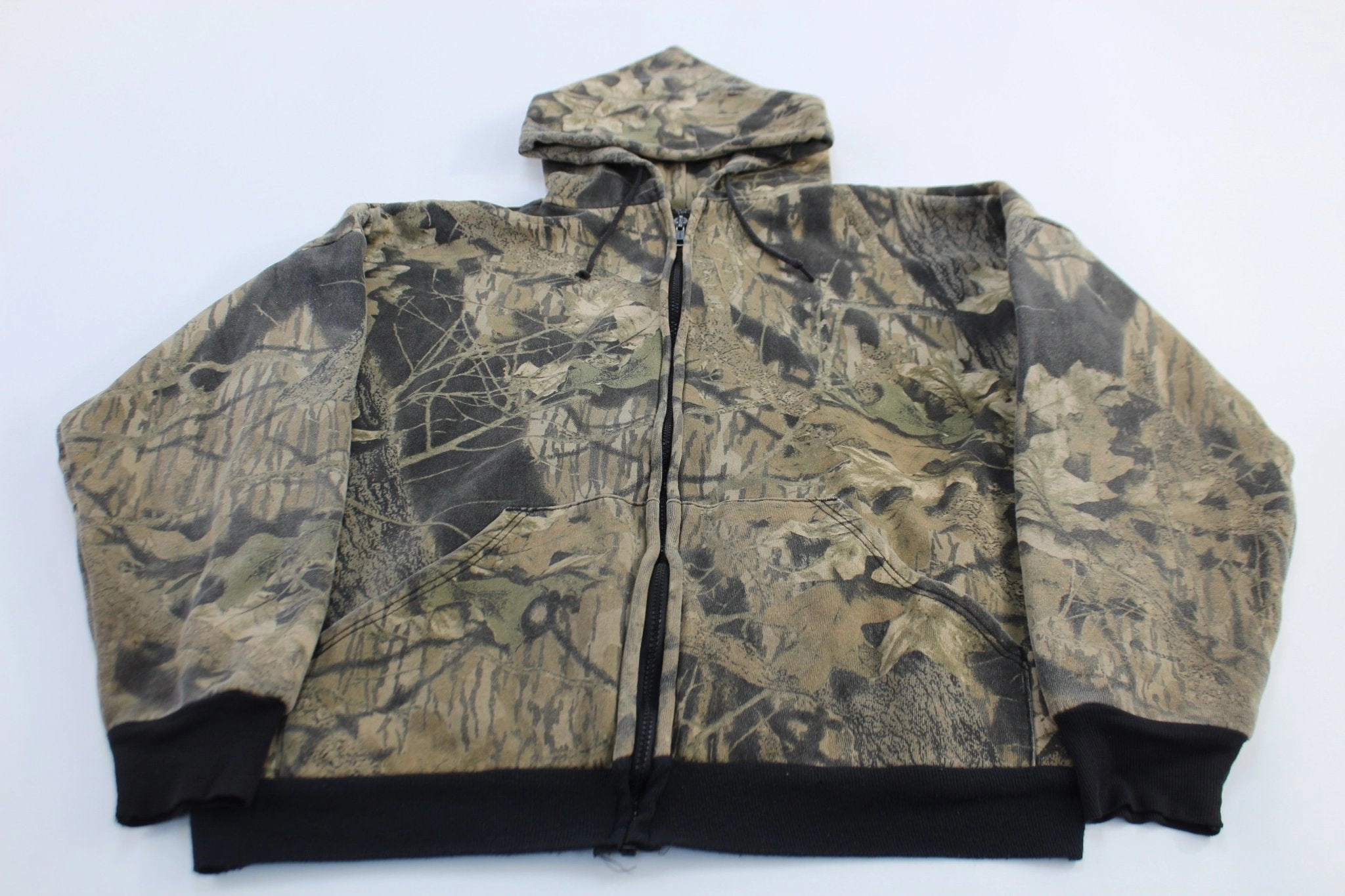 Vintage Southwest Thermal Lined Camo Zip Up Hoodie Diary Easter