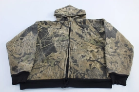 Vintage Southwest Thermal Lined Camo Zip Up Hoodie Diary Easter