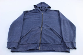 Versatile Jacket Oakley Embroidered Logo Blue Full Zip Hoodie