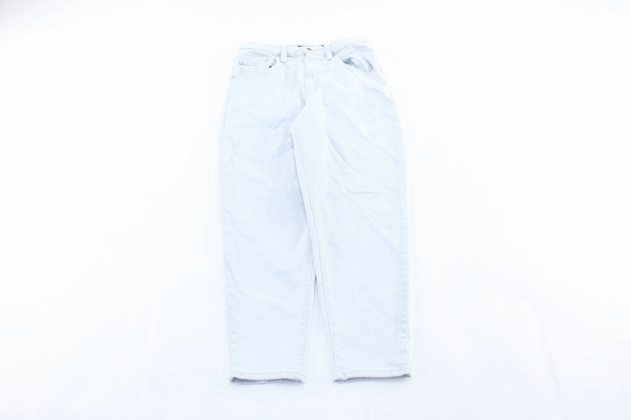 Women's Levi's SilverTab Mom Jean Light Wash Denim Jeans Tear Resistant Design Structured fabric