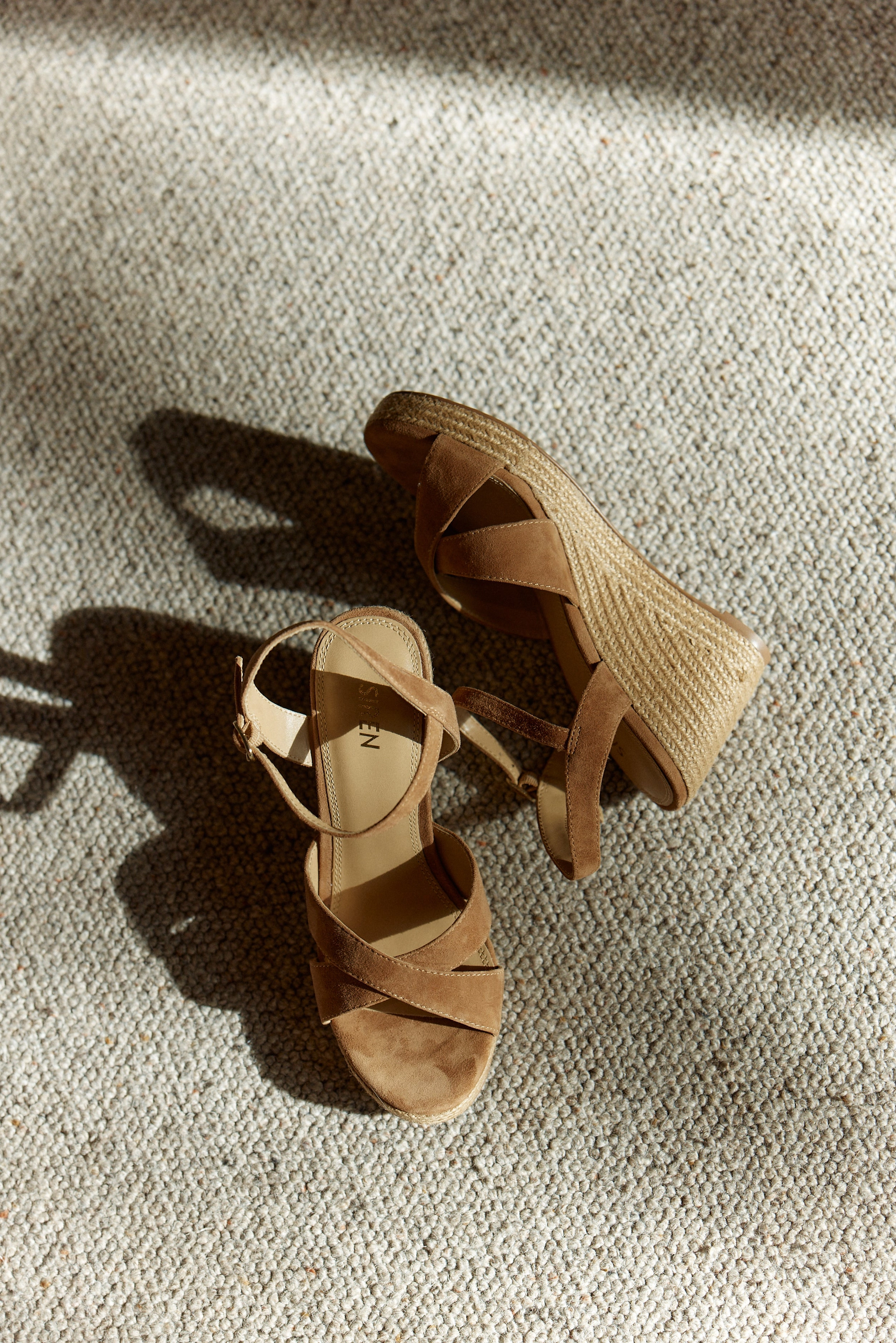 Remington Rope Wedges - Tobacco Suede Sleek Dress Shoes platform sandals