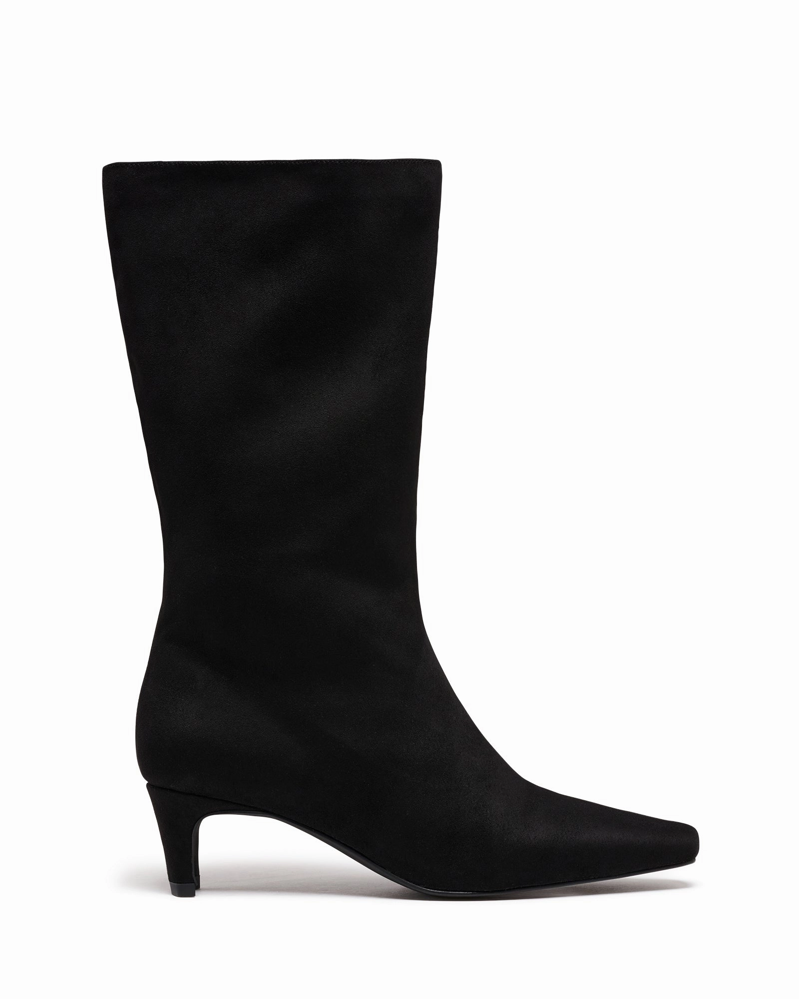 Rhome Tall Boot Black Suede Vintage Vibe