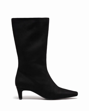 Rhome Tall Boot Black Suede Vintage Vibe