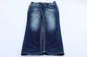 Comfy Movement Fit HypoallergenicMaterial Rock Revival Dark Wash Jaser Denim Jeans