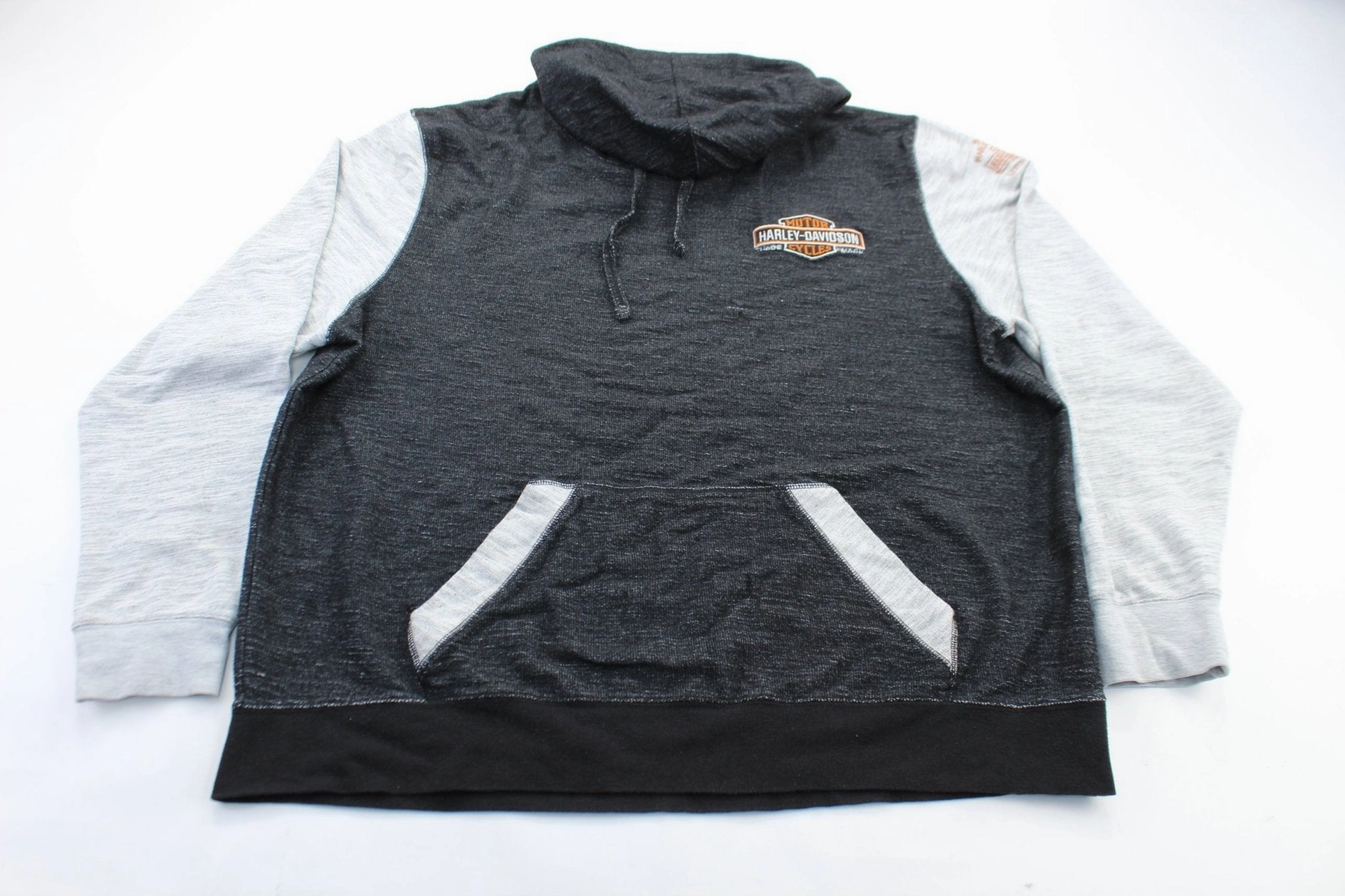 Fray Resistant Finish self - treat Harley Davidson Motorcycles Embroidered Pullover Hoodie