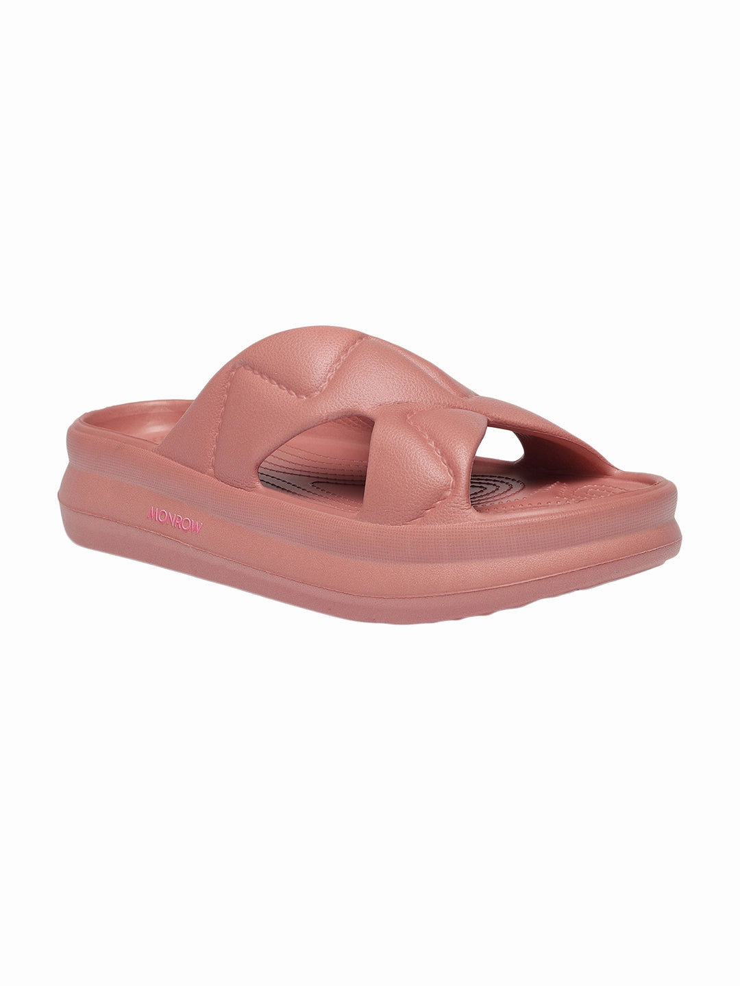 Ruby Pink Slip-On Sliders High Quality Shoes