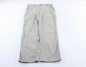 Carhartt Logo Patch Beige Pants Water Resistant Finish