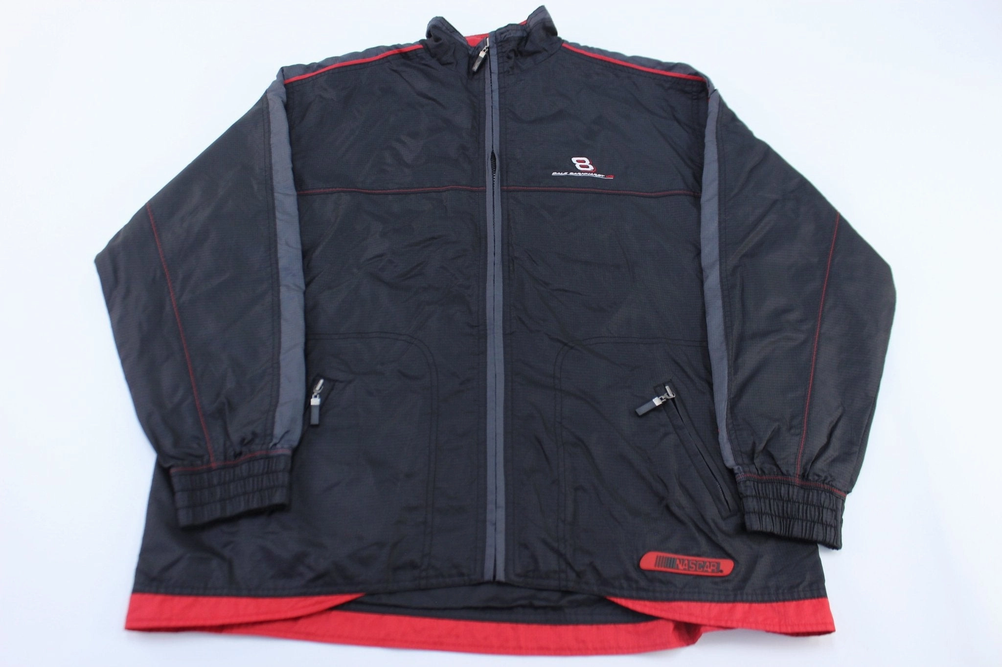 Youth Chase Authentics Embroidered Dale Earnhardt Jr Zip Up Jacket Preppy