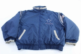 work event visibility 90's Dallas Cowboys Football Pro Player Zip Up Jacket