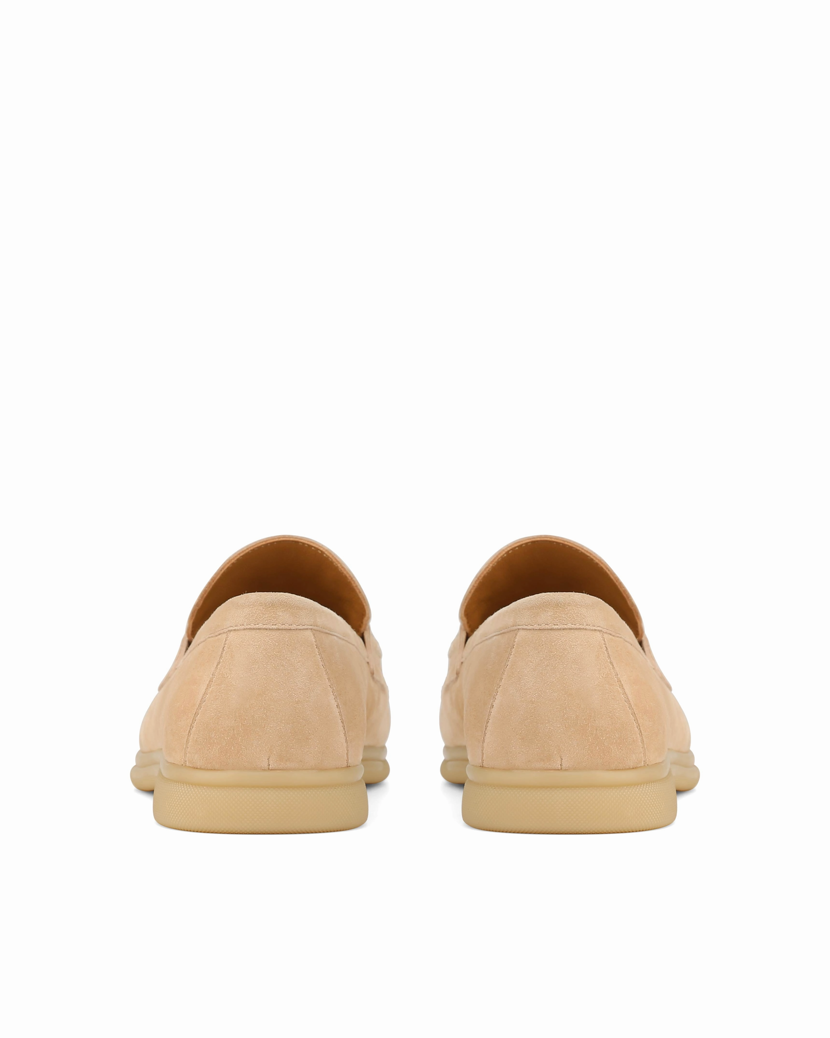 Square Toe Jamie Beige Suede