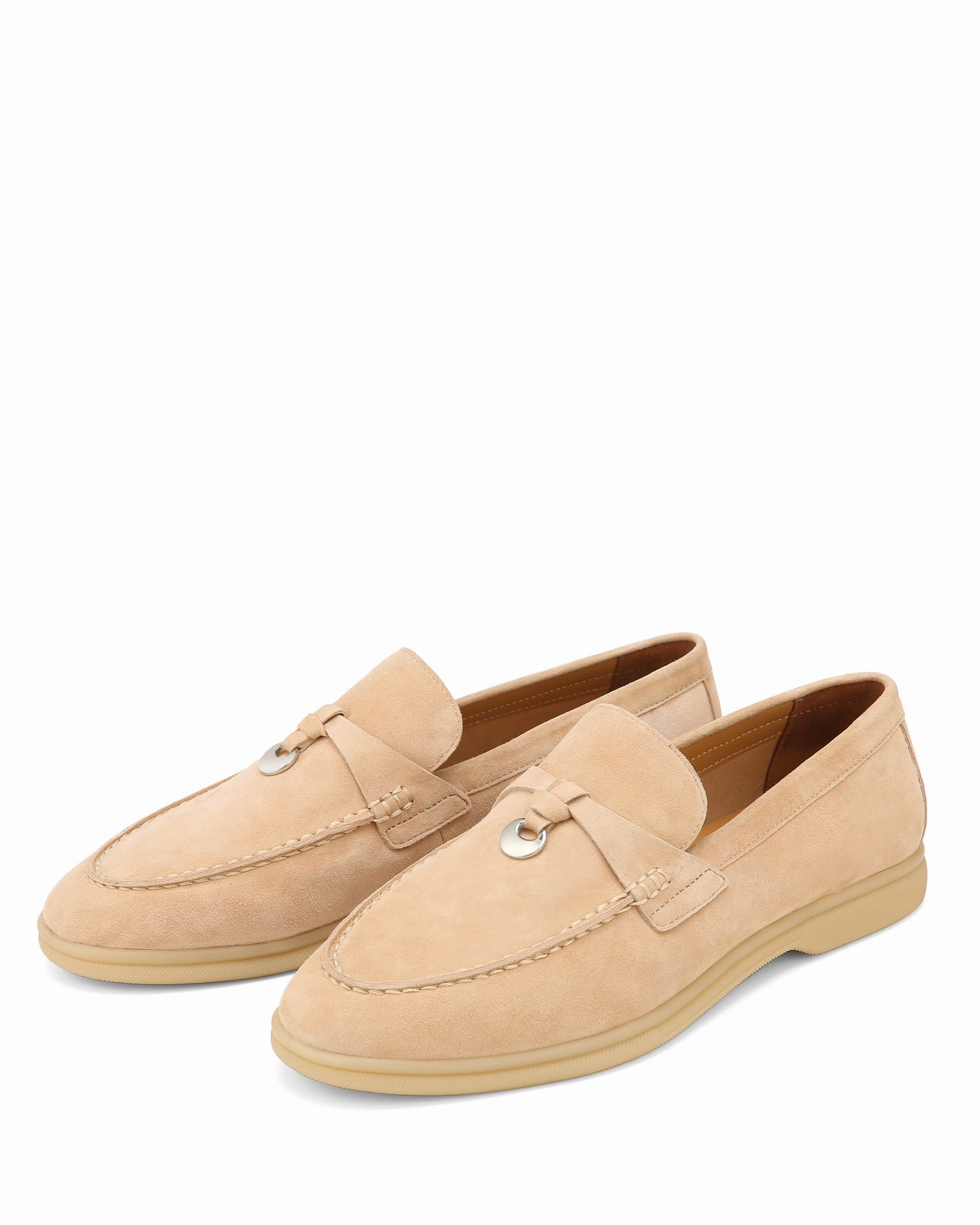 Jamie Beige Suede Clean Lane Steady Step