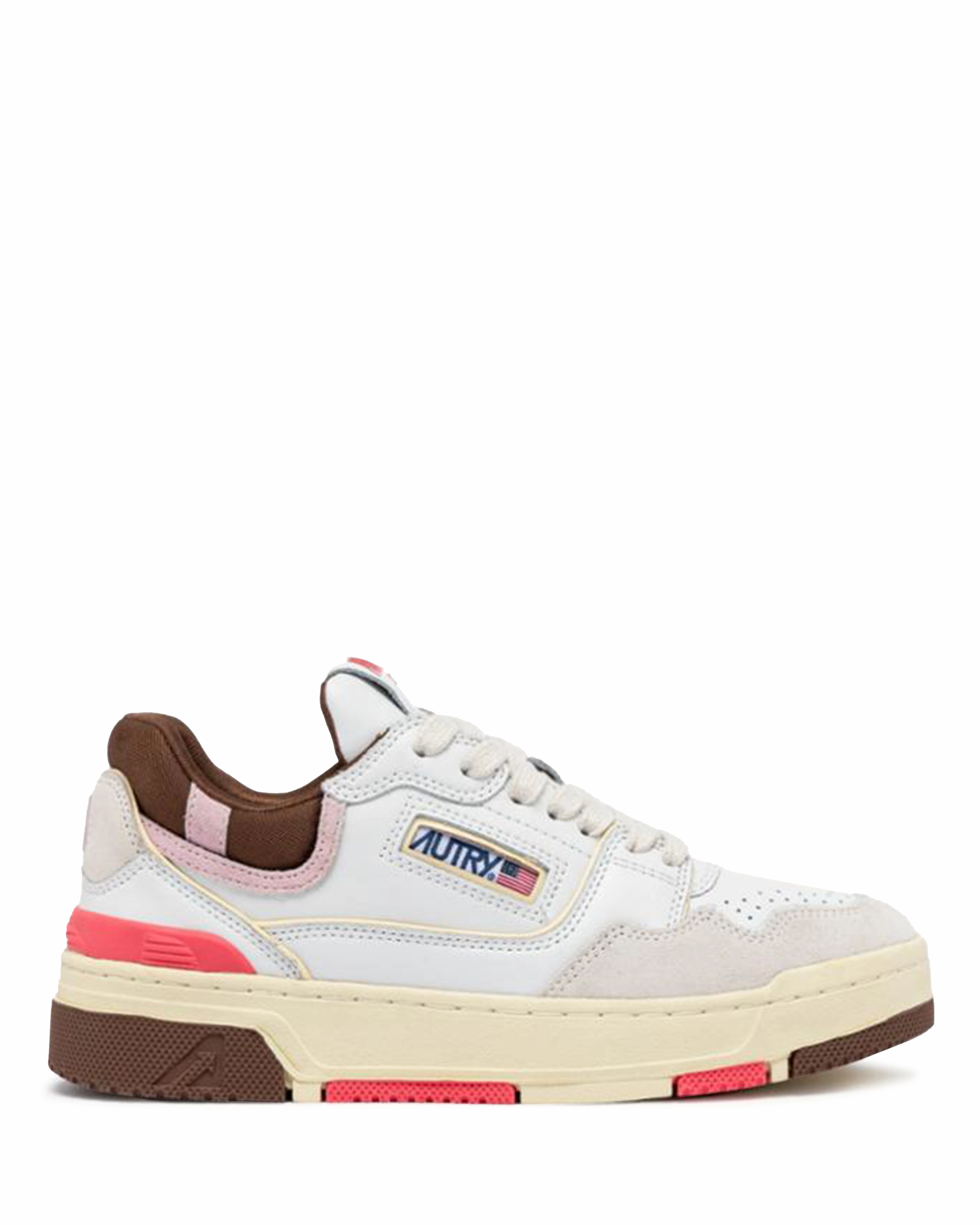 Waterproof Design CLC Low Wom White/Pink Leather/Suede