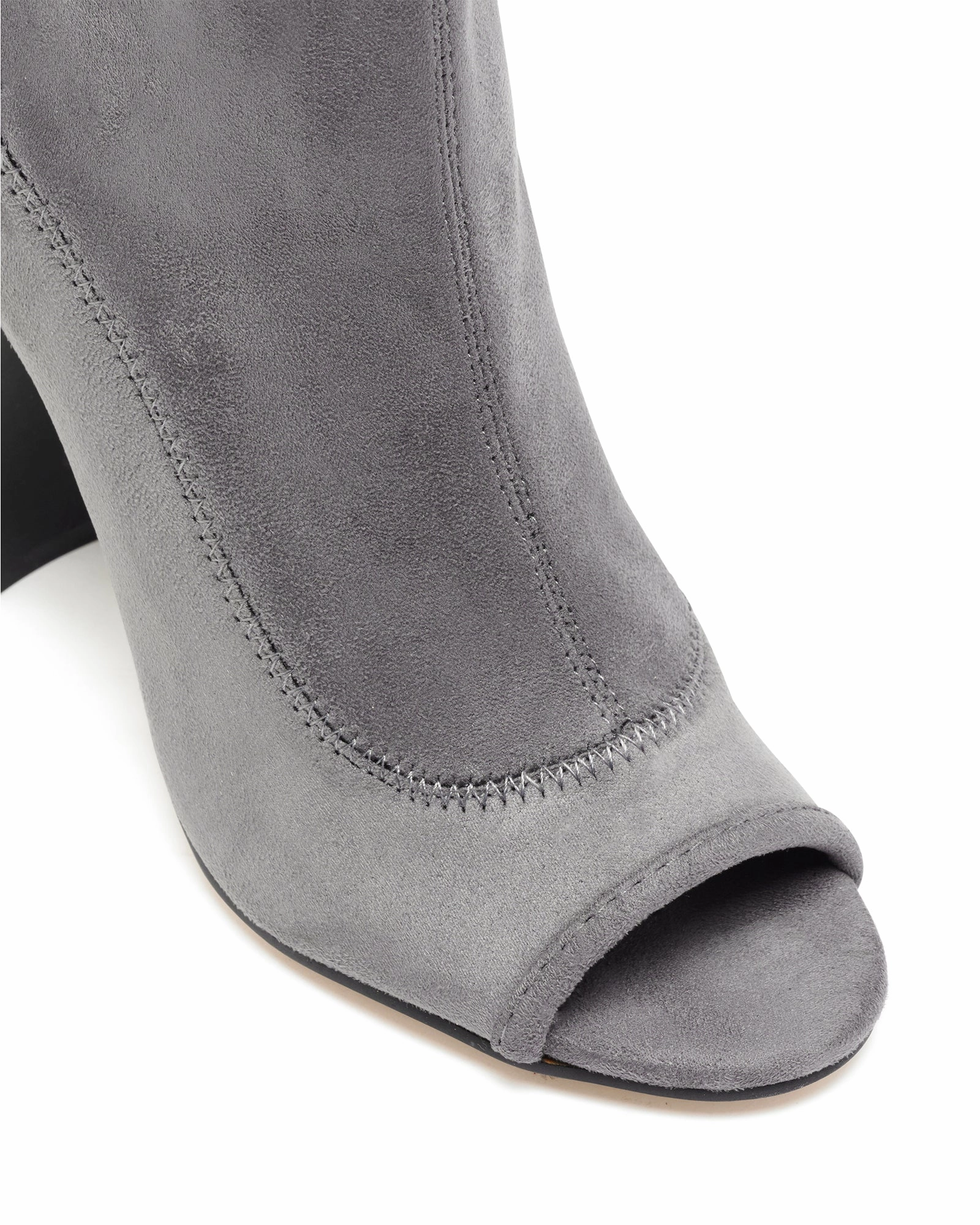 All Season Selma Grey Stretch Faux Suede *FINAL SALE*