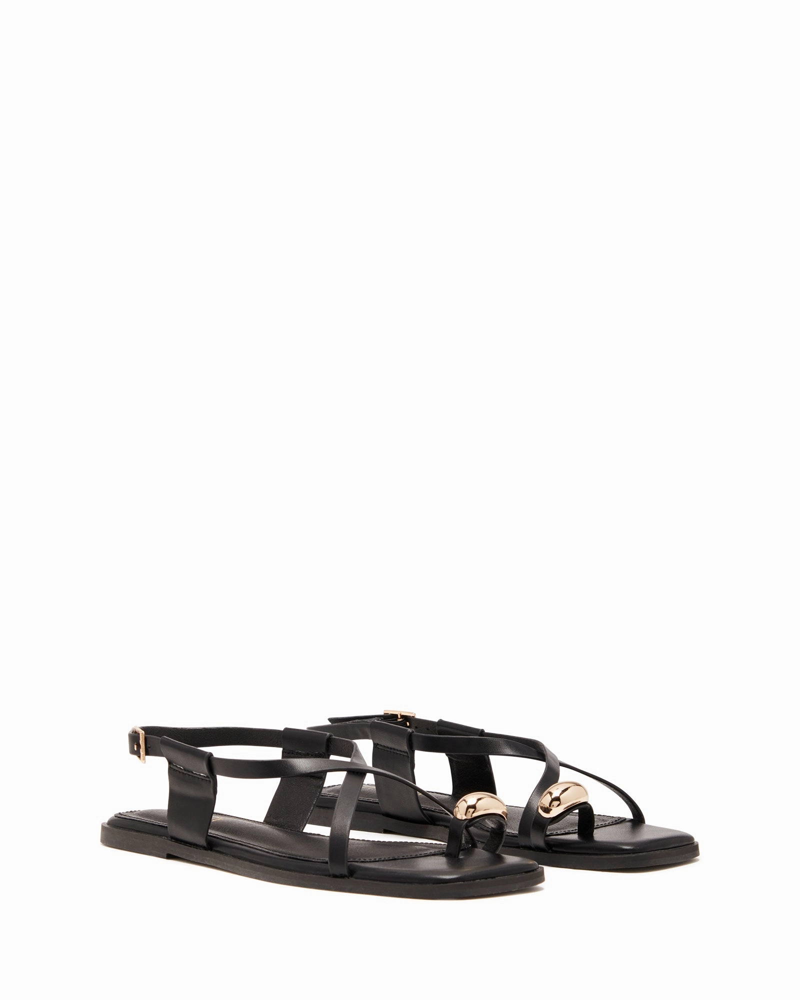 Non Irritating Seamless Edges Weekend Chill Gleam Sandal Black