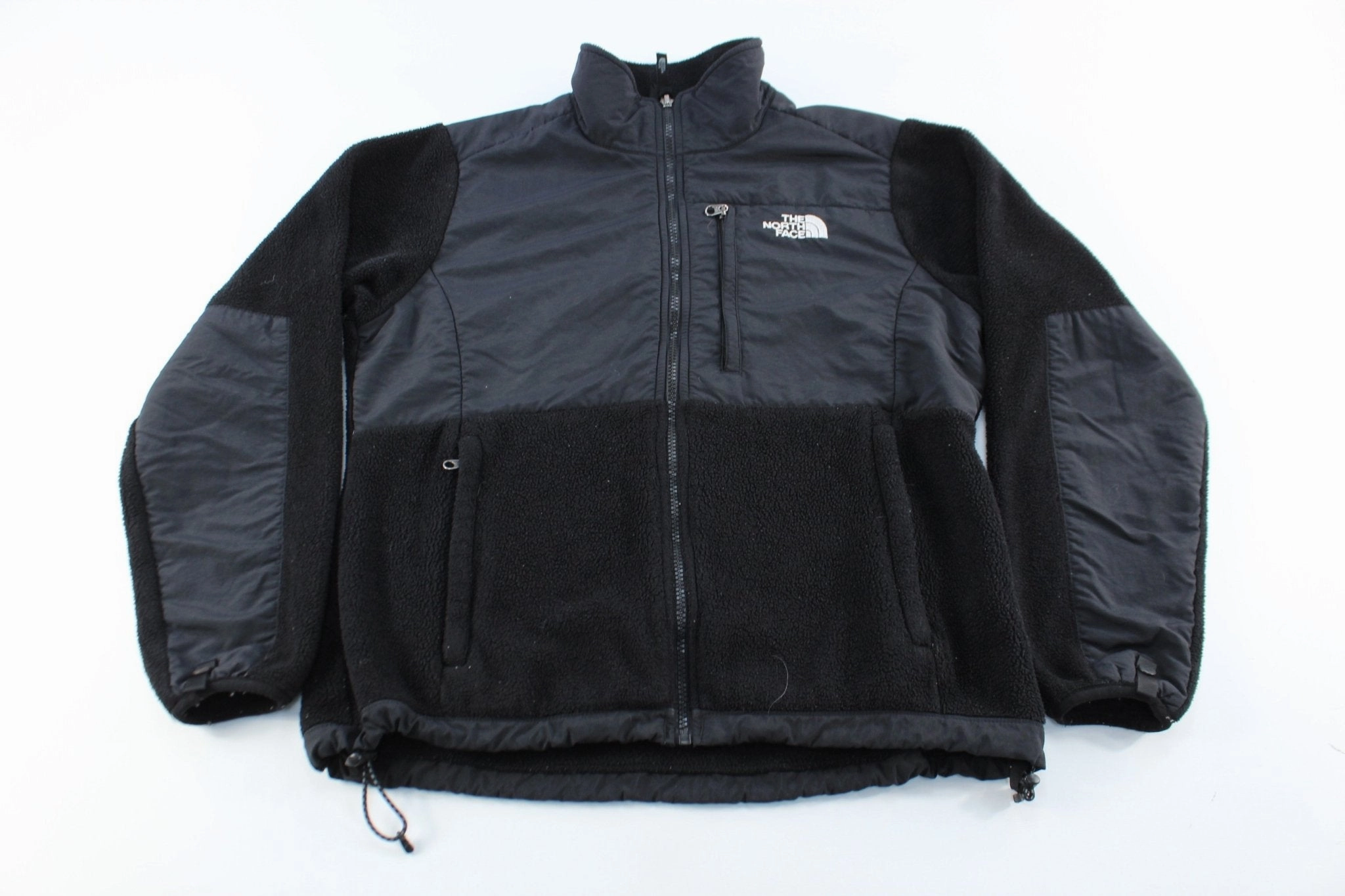 Women's The North Face Embroidered Logo Black Zip Up Jacket Sporty Design Spectacles