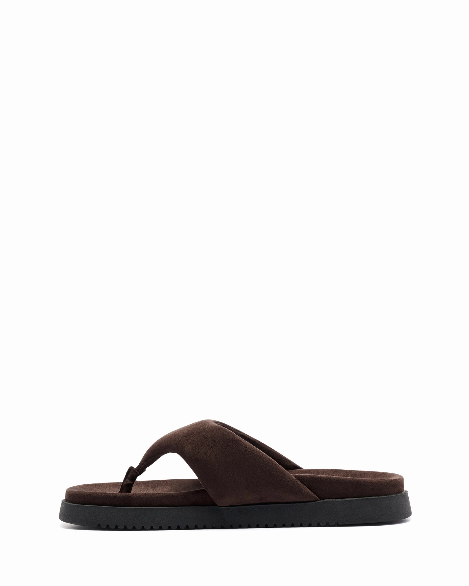 Radar Thong Sandal Chocolate Suede Ventilated Upper