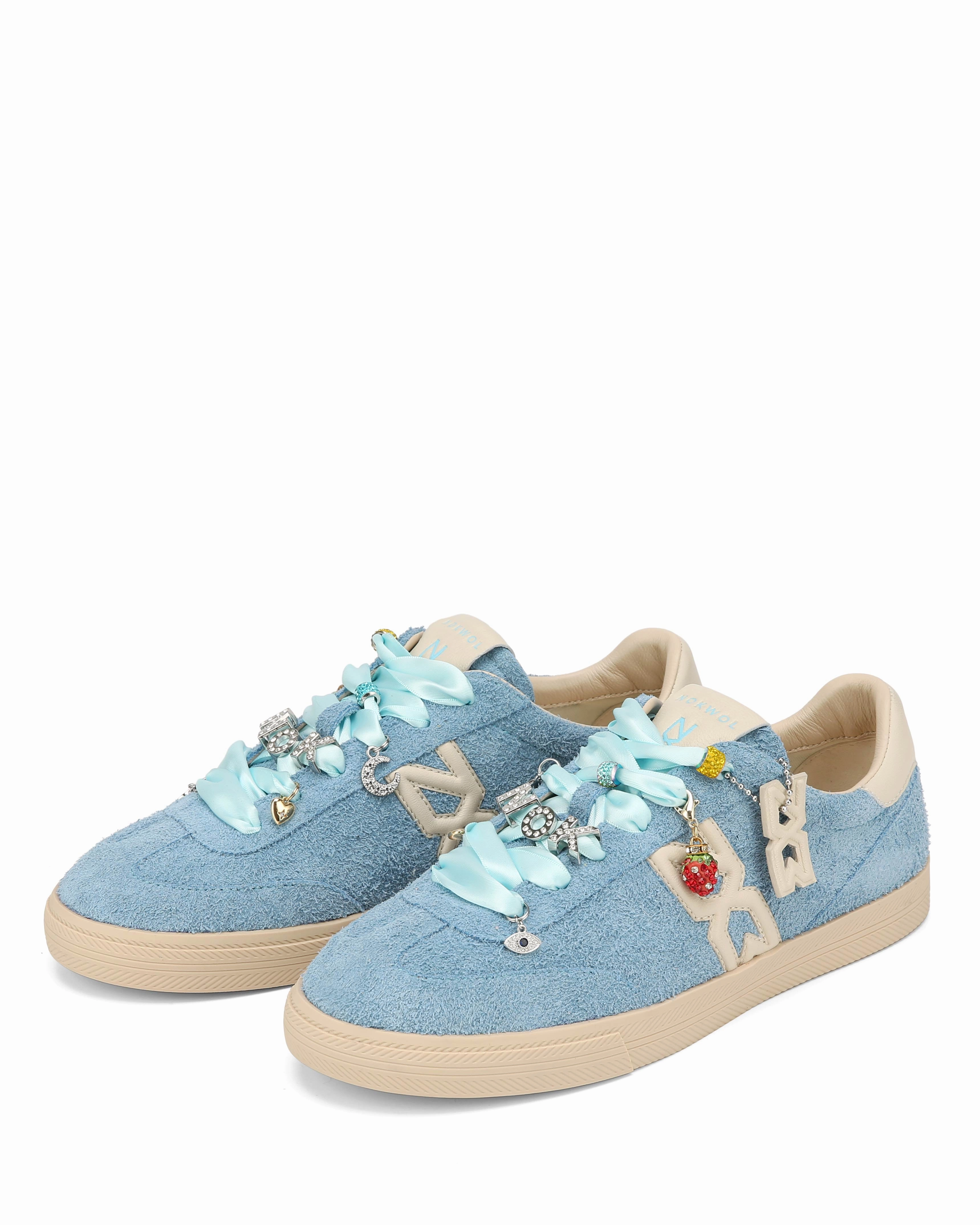 Enhanced Flex Zones Walking Vibe Cosmic Baby Blue Suede