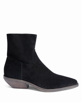 Western Ankle Boot Black Suede E4519 Neutral Setting