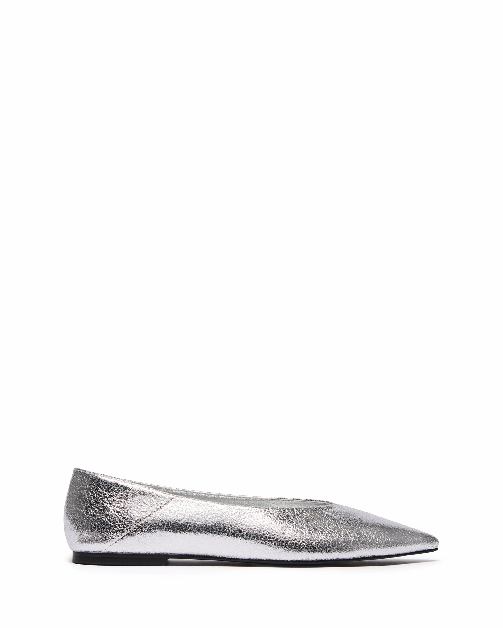 Hidden Alley Airport Style Clara Pointed Flat Silver