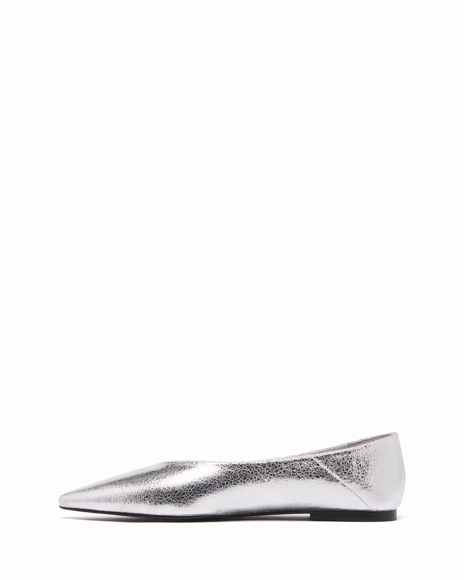 Comfortable Design Shoes Machine wash Clara Pointed Flat Silver