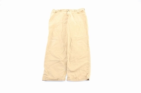 Carhartt Logo Patch Tan Carpenter Pants Recycled Polyester Easy Fit