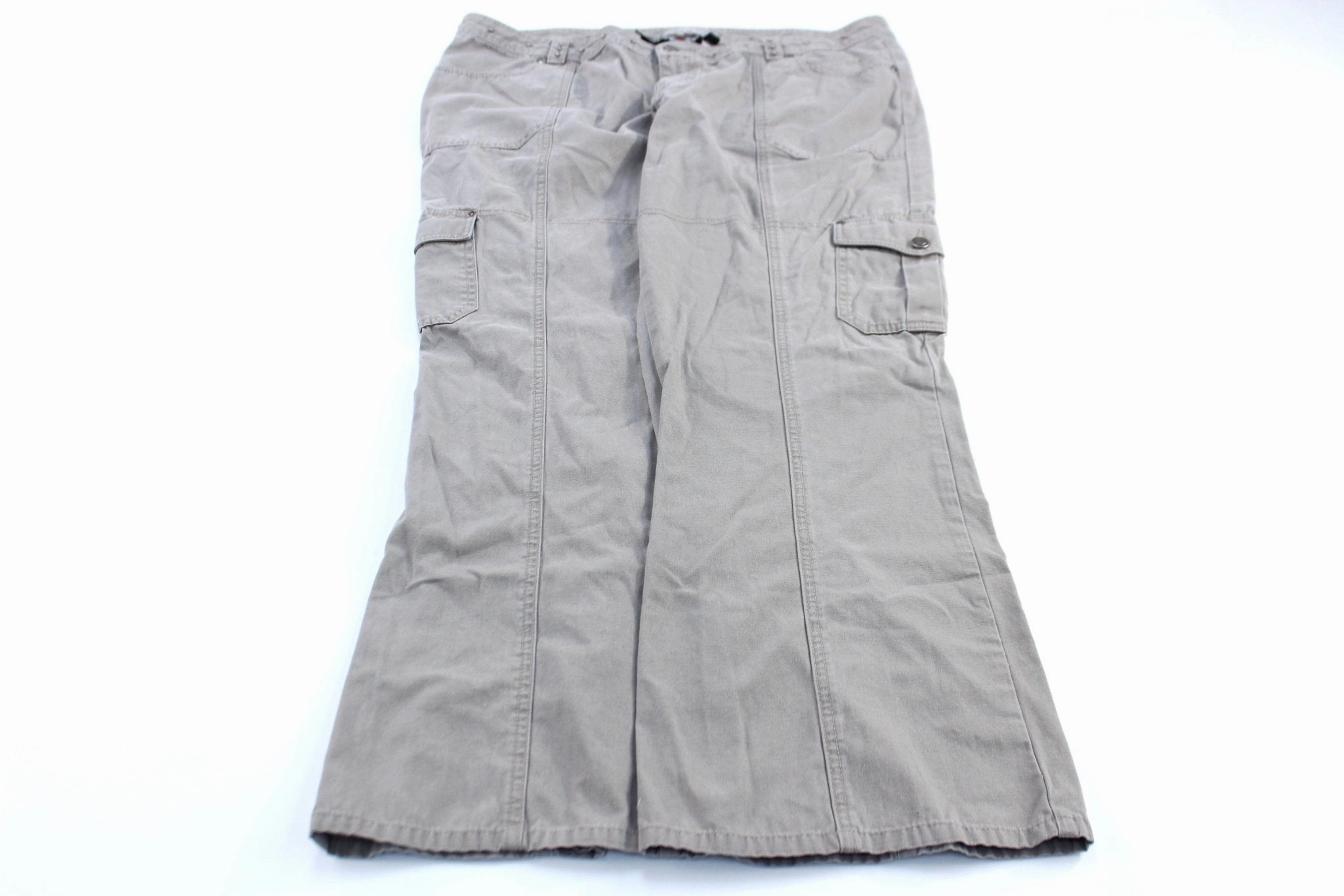 Women's Harley Davidson Motorcycles Light Khaki Cargo Pants Supportive Waistband NonSlipGrip
