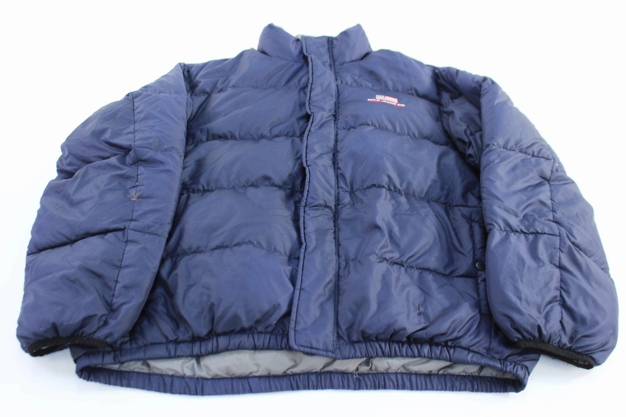 Forest Slimming Polo Jeans Co. Ralph Lauren Navy Blue Puffer Jacket