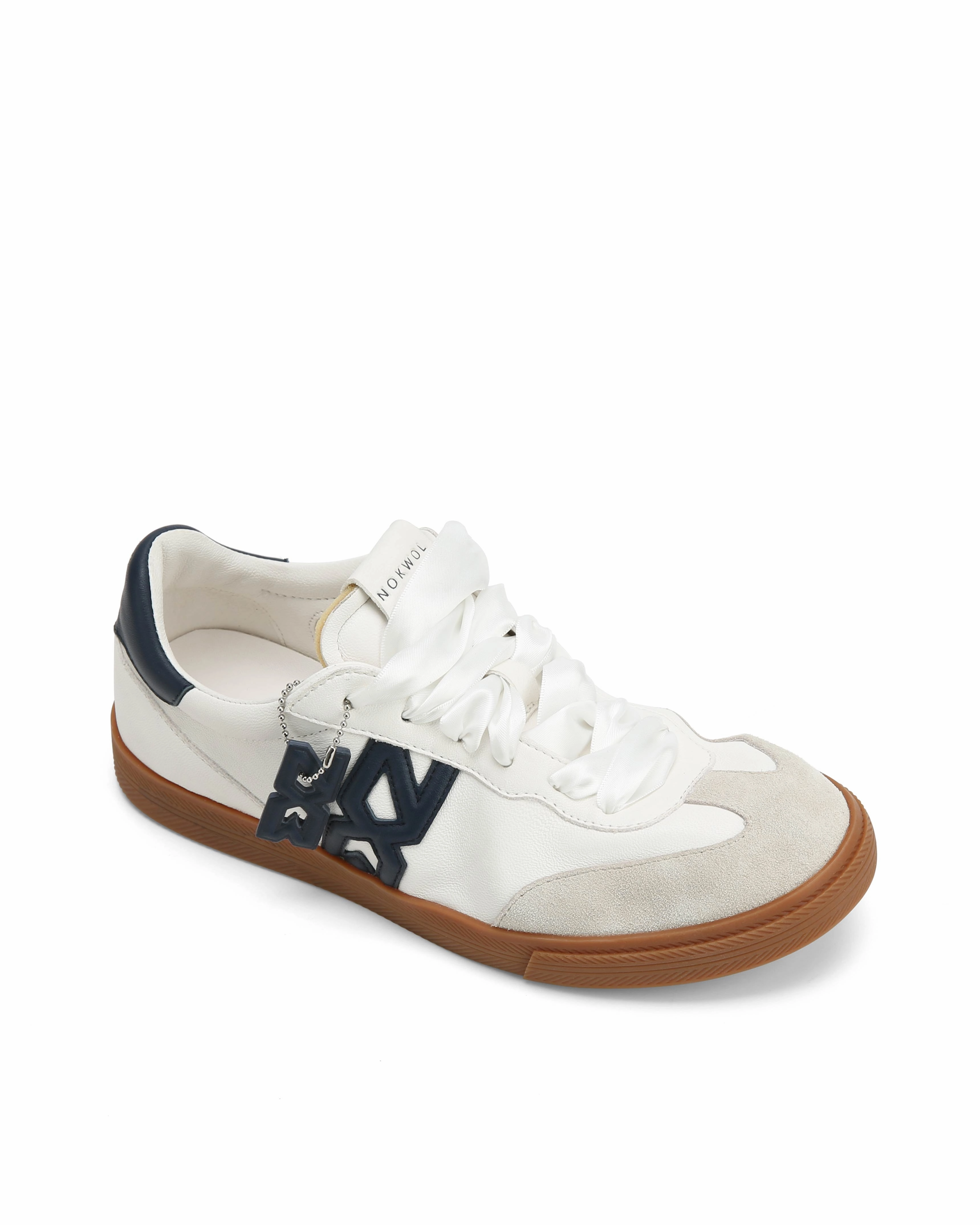 Zip Up Closure Cosmic White/Navy Leather