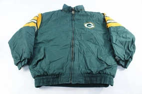 Versatile Outerwear Logo 7 Embroidered Green Bay Packers Zip Up Jacket