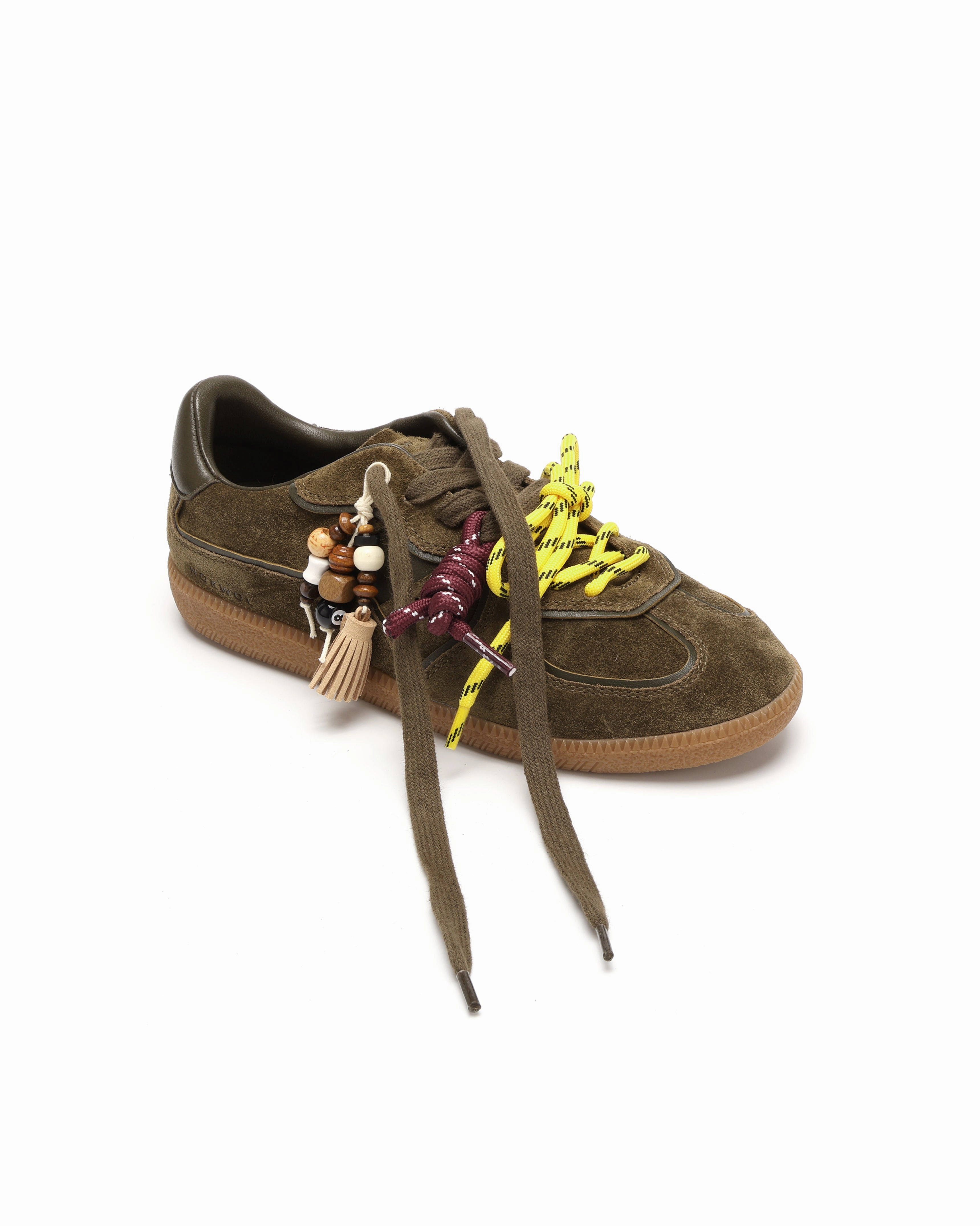 Woven Texture August Khaki Suede