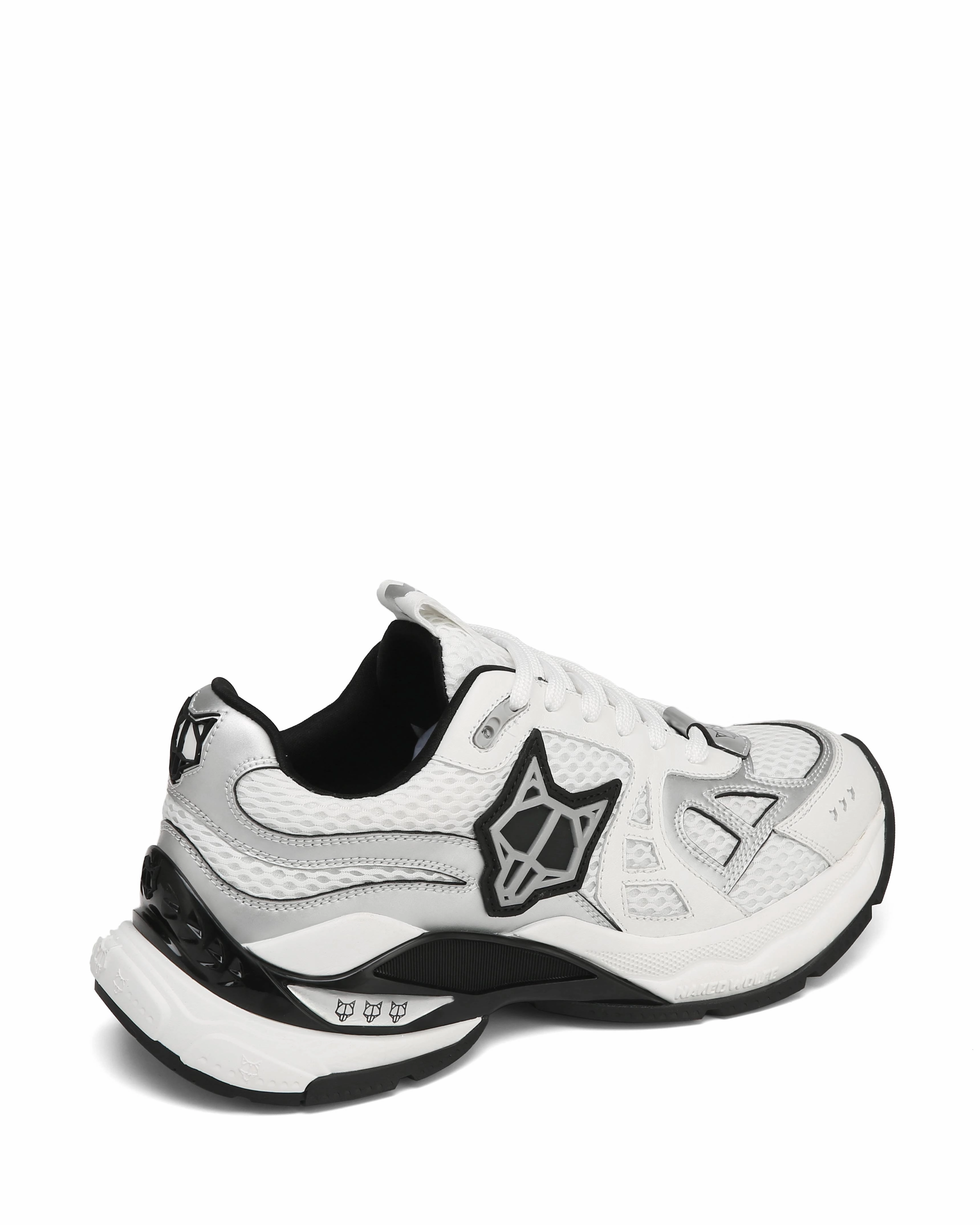 Smash White/Silver Mesh Walk Focus Simple Rise