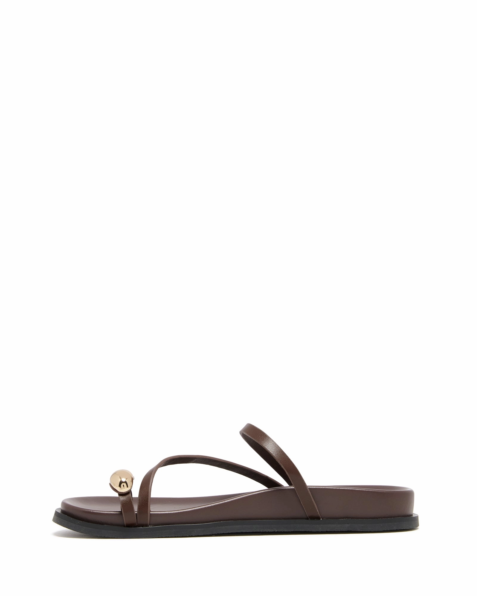 Reinforced Stitching Alba Sandal Chocolate