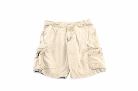 Carhartt Logo Patch Tan Cargo Shorts Sporty Cut Body shaping