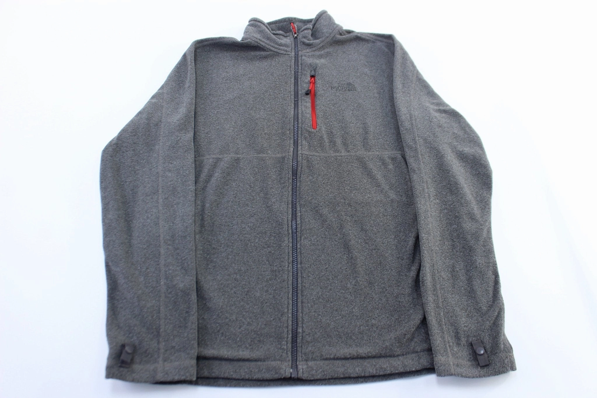 The North Face Embroidered Logo Grey Zip Up Jacket Rain Ready