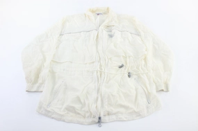 artists Antiperspirant Reebok Embroidered Logo White Zip Up Jacket