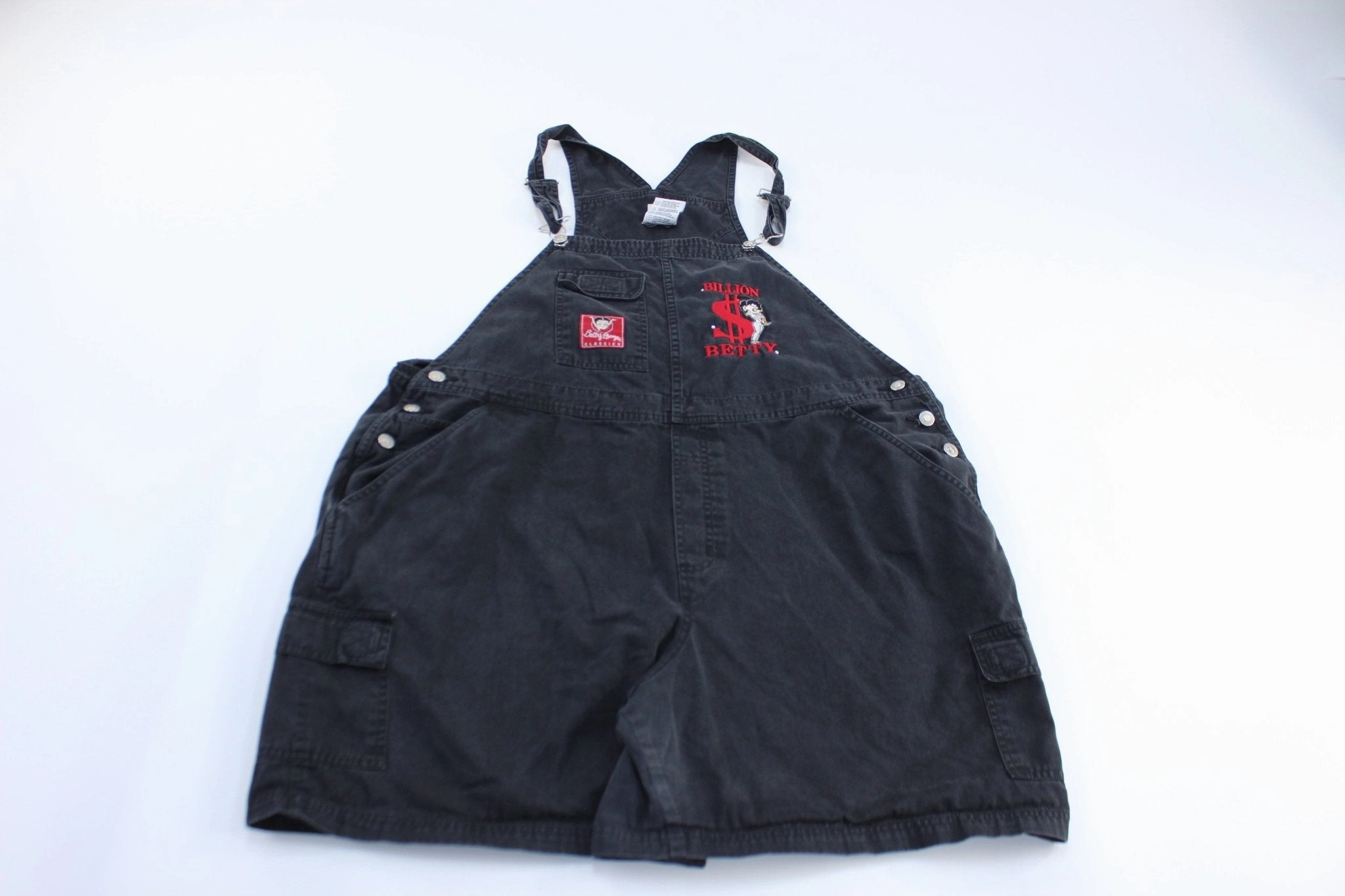Action concert 2002 Betty Boop Embroidered Black Overalls