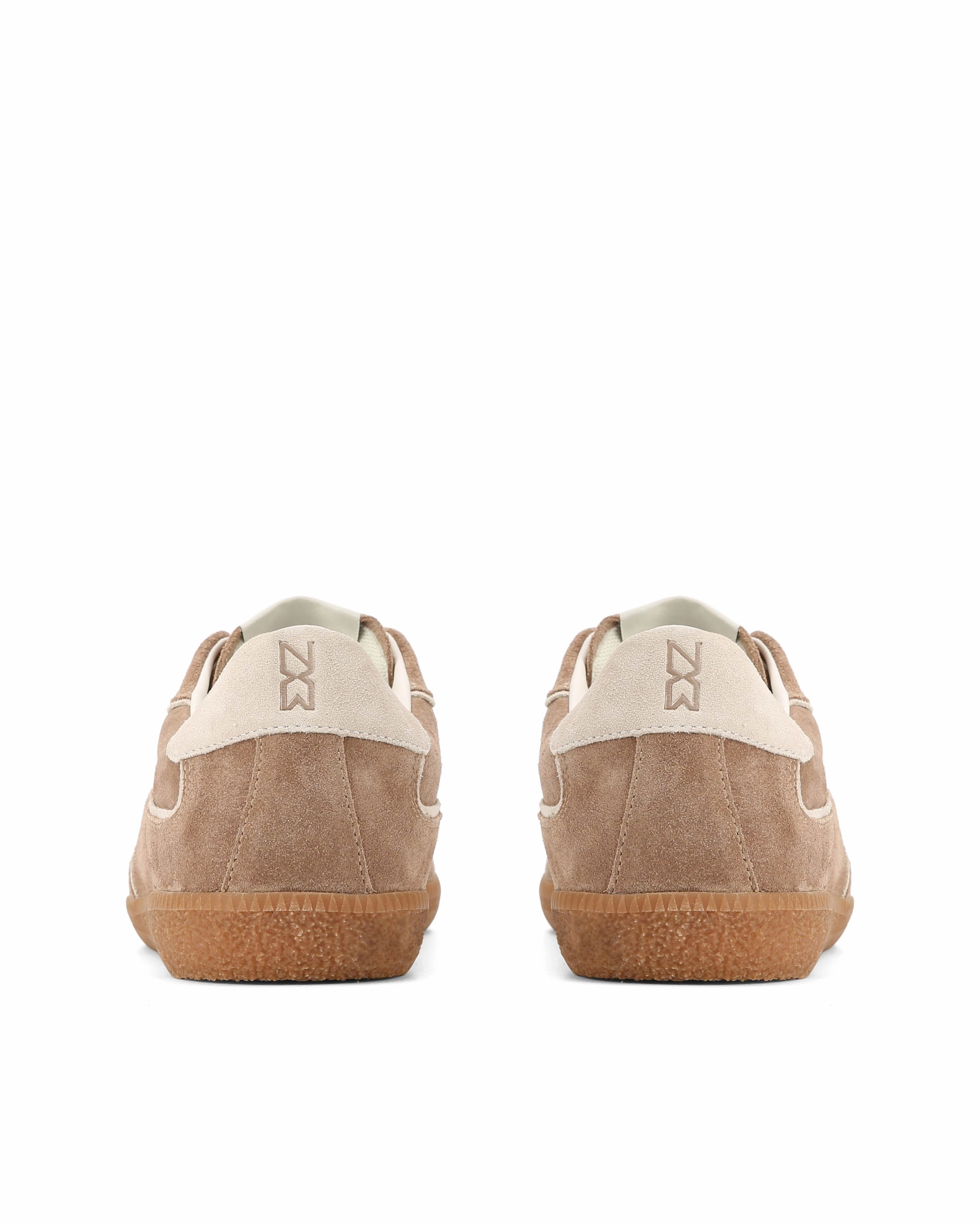Cushioned performance Non Slip Heel September-M Mushroom/Off White Suede