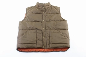 80's JcPenny Brown Puffer Vest Outdoor Protection Operation