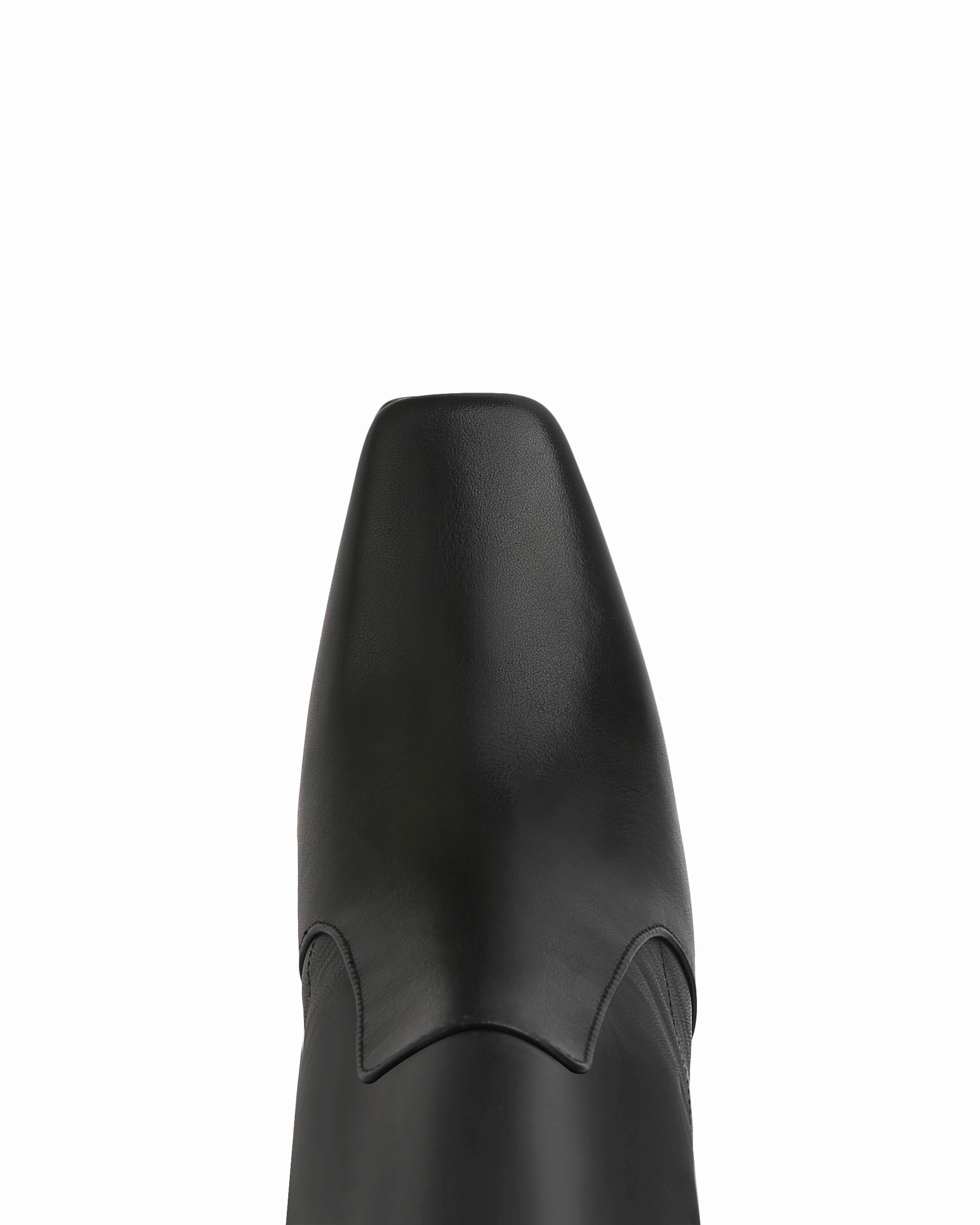 Sleek Form Clean Lines Frankie-2 Nappa Prince Leather Black