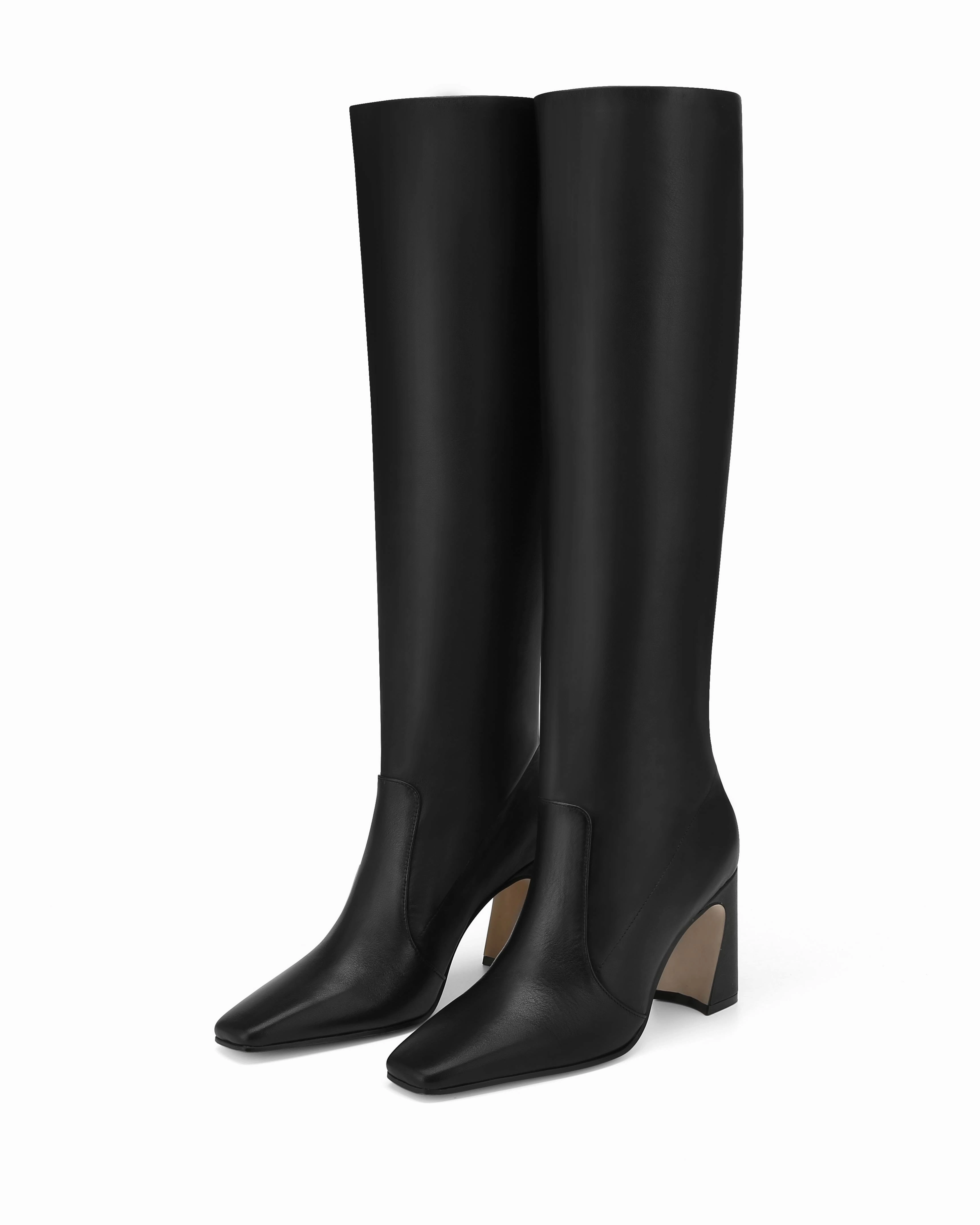 Winter Ready Look Street Style Fashion Frankie-2 Nappa Prince Leather Black