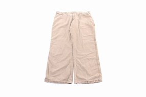 SecureCargoPockets High Rise Design Dickies Logo Patch Brown Workwear Pants